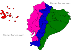 Regiones geograficas de ecuador