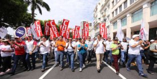Manifestación - Día del Trabajo. Ecuador