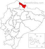 Carchi province location.