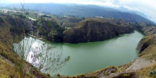 Panoramic view, Green Lagoons, Carchi. Andes. Ecuador