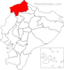 Esmeraldas province location.