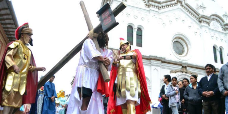 Procession - Holy Week. Cuenca, Ecuador