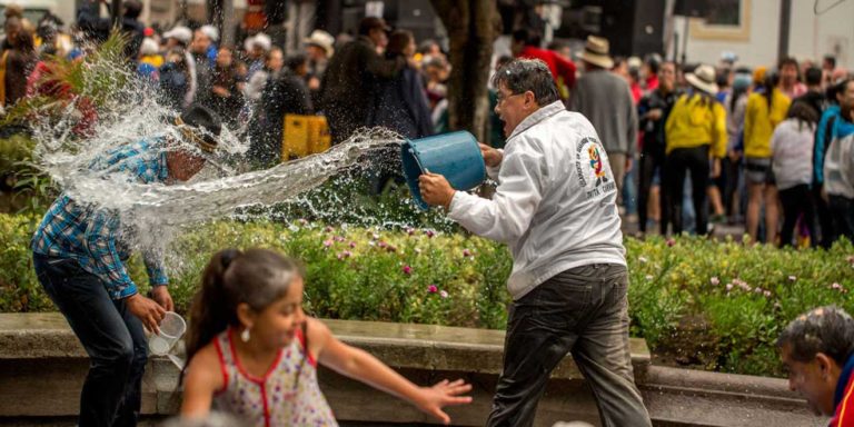 Water Battle - Carnival. Ecuador