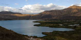 Yahuarcocha lake, Imbabura. Andes. Ecuador