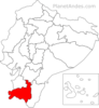 Loja province location.