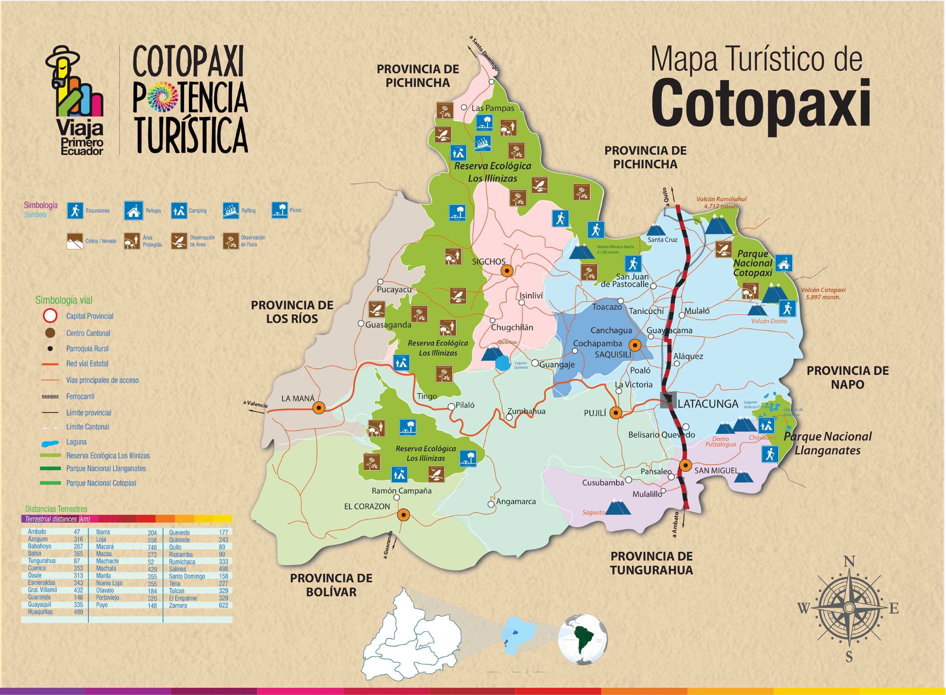 Cotopaxi National Park Map