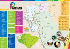 Tourist map of Puyo. Pastaza, Ecuador. Ecuadorian Amazon