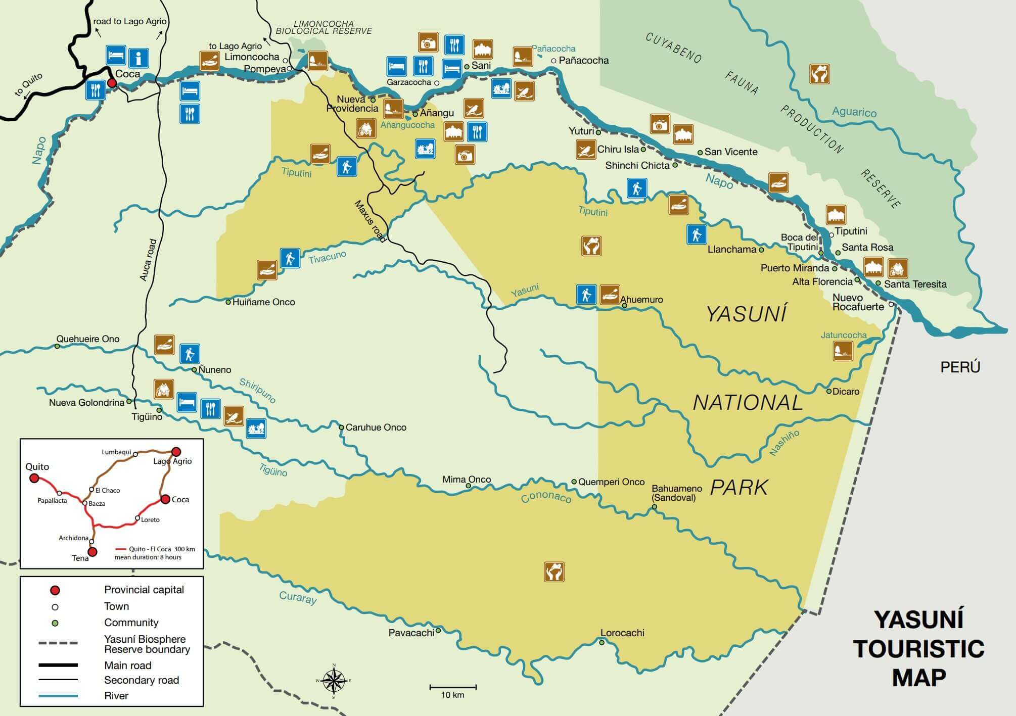 Yasuni National Park Map