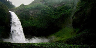 Malo river waterfall. Napo. Amazonas. Ecuador