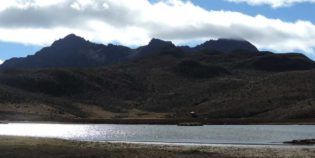 Lake near Pichincha volcano. Andes. Ecuador