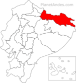 Sucumbios province location.