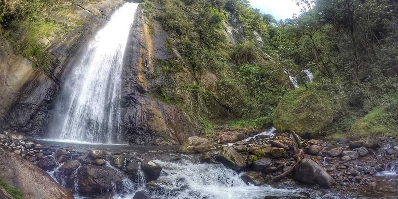 Mundug Waterfall. Patate. Tungurahua. Andes. Ecuador