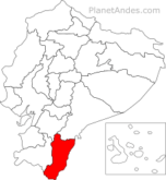 Zamora Chinchipe province location.